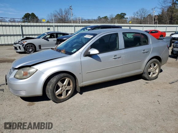 2009 Chevrolet Cobalt 1LT with VIN 1G1AT58H397107933, listed as a Copart auction lot 45919945 with 164,443 mi miles and Salvage Title. Bid and sale history available at DreamBid. Image 1.
