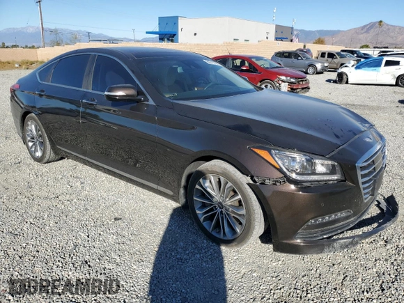 2017 Genesis G80 3.8L with VIN KMHGN4JEXHU168827, listed as a Copart auction lot 80315794 with 46,607 mi miles and Salvage Title. Bid and sale history available at DreamBid. Image 4.