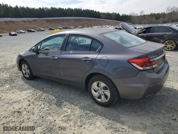 2015 Honda Civic Sedan LX with VIN 2HGFB2F53FH542573, listed as a Copart auction lot 44919835 with 106,842 mi miles and Salvage Title. Bid and sale history available at carsss.com. Image 2.