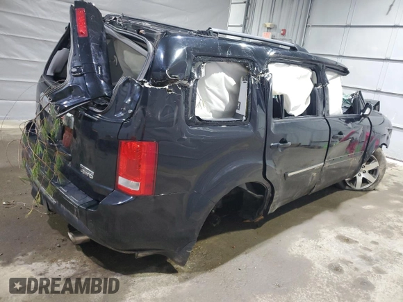 2015 Honda Pilot Touring with VIN 5FNYF4H99FB050269, listed as a Copart auction lot 50902645 with Not Provided miles and Salvage Title. Bid and sale history available at DreamBid. Image 3.
