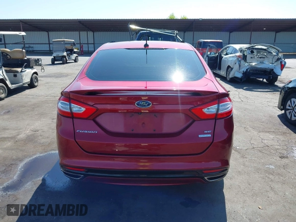 2016 Ford Fusion SE with VIN 3FA6P0H98GR116295, listed as a IAAI auction lot 42569068 with 195,119 mi miles and . Bid and sale history available at DreamBid. Image 16.
