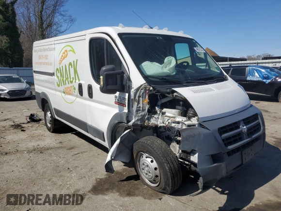 2018 Ram ProMaster Cargo with VIN 3C6TRVAG0JE104838, listed as a Copart auction lot 49676745 with 89,428 mi miles and Salvage Title. Bid and sale history available at DreamBid. Image 4.
