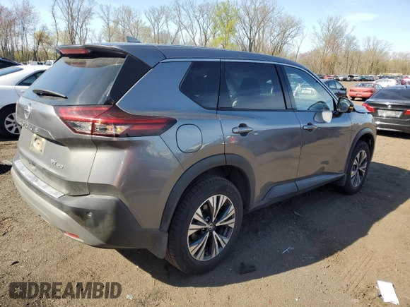 2021 Nissan Rogue SV z VIN JN8AT3BB1MW209850, wystawiony jako Copart lot #54086795 z przebiegiem 46 092 mil mil oraz Szkoda całkowita • Salvage title. Historia ofert i sprzedaży dostępna na DreamBid. Obrazek 3.