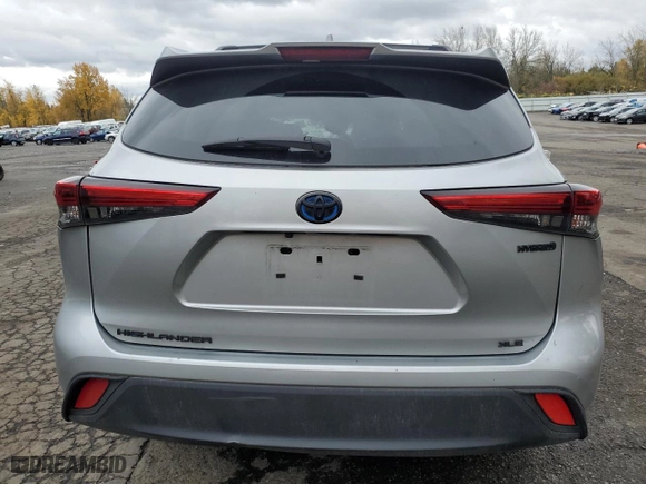 2023 Toyota Highlander Hybrid XLE with VIN 5TDKBRCH3PS574852, listed as a Copart auction lot 80327084 with 0 mi miles and Salvage Title. Bid and sale history available at carsss.com. Image 6.