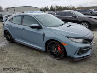 2021 Honda Civic Type R Touring with VIN SHHFK8G77MU203527, listed as a Copart auction lot 71277114 with 23,672 mi miles and Non Repairable. Bid and sale history available at carsss.com. Image 4.