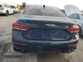 2020 Genesis G80 3.8L with VIN KMTFN4JE2LU328905, listed as a Copart auction lot 74858024 with 0 mi miles and Salvage Title. Bid and sale history available at carsss.com. Image 6.