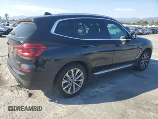 2019 BMW X3 xDrive30i with VIN 5UXTR9C53KLP81188, listed as a Copart auction lot 54952965 with 39,281 mi miles and Salvage Title. Bid and sale history available at DreamBid. Image 3.