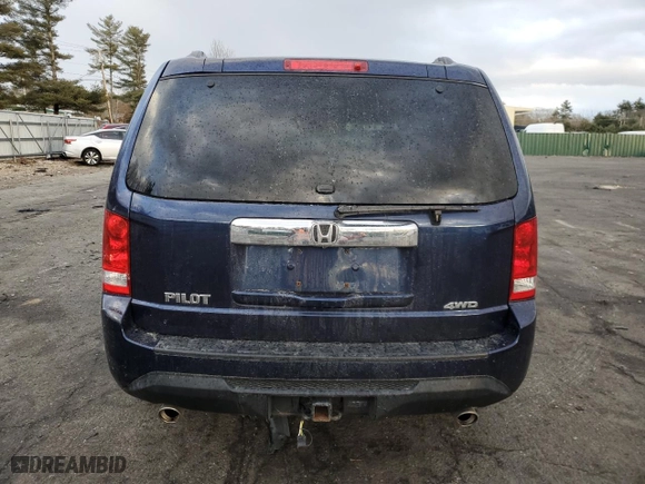 2013 Honda Pilot EX-L with VIN 5FNYF4H76DB081166, listed as a Copart auction lot 43065305 with 134,313 mi miles and Salvage Title. Bid and sale history available at carsss.com. Image 6.