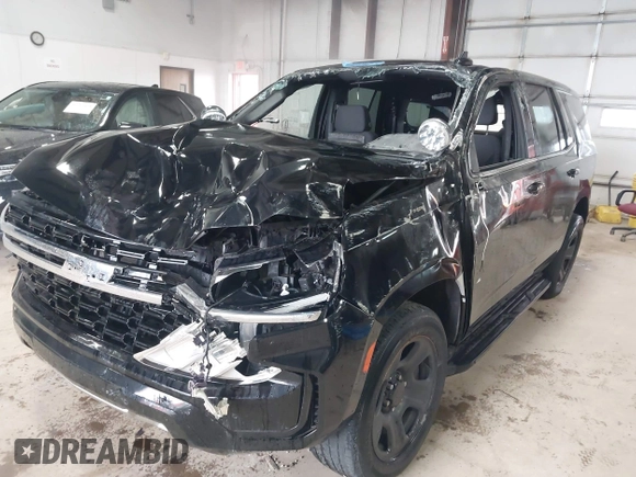 2023 Chevrolet Tahoe Commercial with VIN 1GNSKLED9PR283866, listed as a IAAI auction lot 41908799 with 35,753 mi miles and . Bid and sale history available at DreamBid. Image 6.