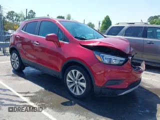2020 Buick Encore Preferred with VIN KL4CJASB2LB063490, listed as a IAAI auction lot 42037574 with 57,350 mi miles. Bid and sale history available at carsss.com. Image 1.