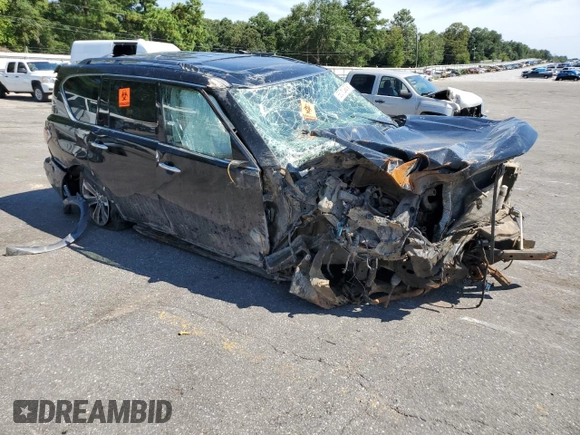 2018 Nissan Armada SV with VIN JN8AY2NCXJ9553963, listed as a Copart auction lot 68015674 with Not Provided miles and Non Repairable. Bid and sale history available at carsss.com. Image 4.