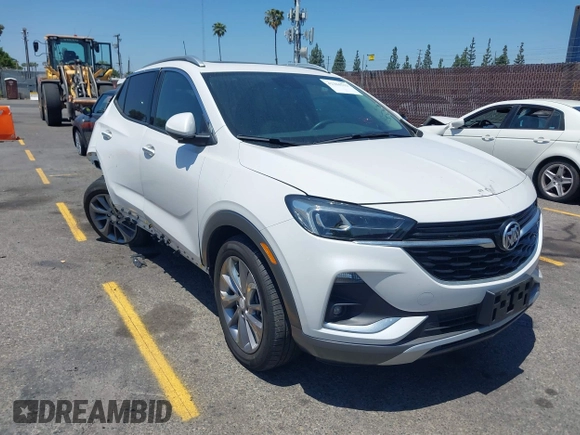 2023 Buick Encore GX Essence with VIN KL4MMFSL8PB028234, listed as a IAAI auction lot 42304513 with 14,538 mi miles and . Bid and sale history available at DreamBid. Image 1.