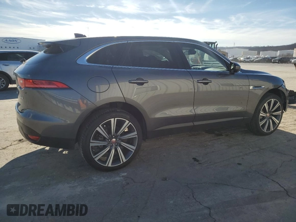 2017 Jaguar F-PACE 20d Prestige with VIN SADCK2BN1HA892569, listed as a Copart auction lot 87753235 with 34,695 mi miles and Salvage Title. Bid and sale history available at carsss.com. Image 3.
