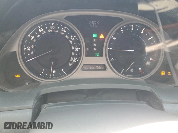 2008 Lexus IS 250 with VIN JTHBK26298508225, listed as a Copart auction lot 60341785 with 257,504 mi miles and Salvage title. Bid and sale history available at DreamBid. Image 9.
