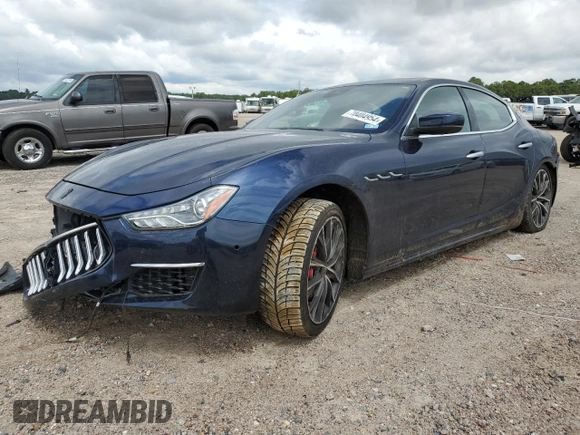 2022 Maserati Ghibli with VIN ZAM57XSA9NX391448, listed as a Copart auction lot 70404954 with 91,611 mi miles and Salvage Title. Bid and sale history available at carsss.com. Image 1.