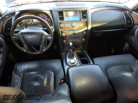 2012 Infiniti QX56 7-passenger with VIN JN8AZ2NE5C9021604, listed as a Copart auction lot 80391754 with 169,913 mi miles and Clean Title. Bid and sale history available at carsss.com. Image 8.