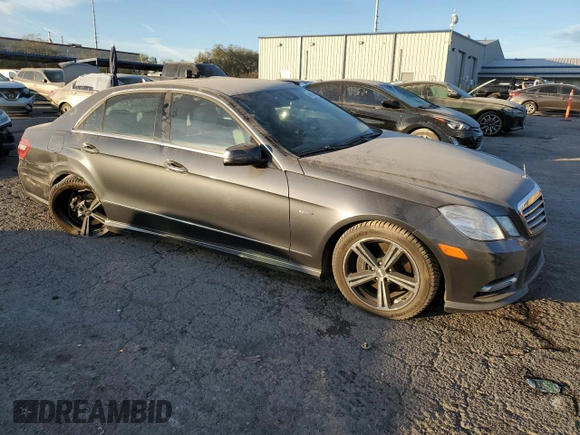 2012 Mercedes-Benz E 350 Luxury with VIN WDDHF2EB2CA545774, listed as a Copart auction lot 86400394 with 104,190 mi miles and Salvage title. Bid and sale history available at DreamBid. Image 4.
