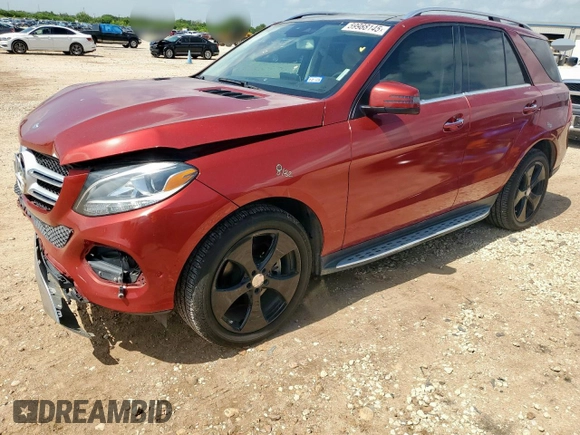 2016 Mercedes-Benz GLE 350 with VIN 4JGDA5HB3GA809266, listed as a Copart auction lot 59988145 with 145,063 mi miles and Salvage title. Bid and sale history available at DreamBid. Image 1.