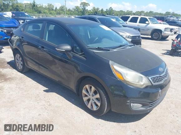 2013 Kia Rio EX with VIN KNADN4A32D6119638, listed as a IAAI auction lot 42313287 with 133,459 mi miles and . Bid and sale history available at DreamBid. Image 1.