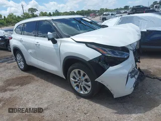 2023 Toyota Highlander L with VIN 5TDKDRAH1PS007309, listed as a IAAI auction lot 42492674 with 37,125 mi miles and . Bid and sale history available at DreamBid. Image 1.
