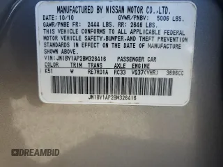 2011 Infiniti M37 with VIN JN1BY1AP2BM326416, listed as a Copart auction lot 81486964 with 168,804 mi miles and Salvage Title. Bid and sale history available at carsss.com. Image 12.