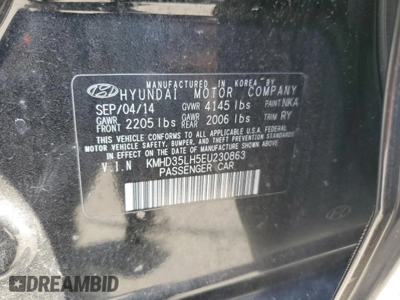2014 Hyundai Elantra GT with VIN KMHD35LH5EU230863, listed as a Copart auction lot 72203504 with 102,588 mi miles and Clean Title. Bid and sale history available at carsss.com. Image 12.