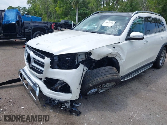 2021 Mercedes-Benz GLS 450 with VIN 4JGFF5KE3MA381420, listed as a IAAI auction lot 42055956 with 57,268 mi miles and . Bid and sale history available at DreamBid. Image 6.