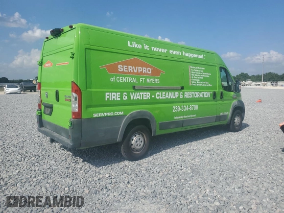 2015 Ram ProMaster Cargo with VIN 3C6URVJG2FE508297, listed as a Copart auction lot 51766425 with 146,276 mi miles and Salvage Title. Bid and sale history available at carsss.com. Image 3.