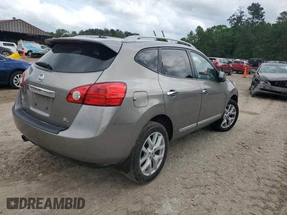 2013 Nissan Rogue SL with VIN JN8AS5MT8DW524410, listed as a Copart auction lot 51700245 with 167,026 mi miles and Salvage Title. Bid and sale history available at DreamBid. Image 3.