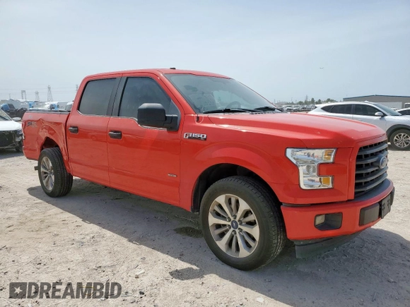 2017 Ford F-150 XL with VIN 1FTEW1CP5HKE11218, listed as a Copart auction lot 56834715 with 91,278 mi miles and Clean title. Bid and sale history available at DreamBid. Image 4.