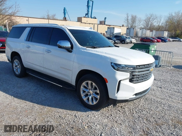 2022 Chevrolet Suburban Premier with VIN 1GNSCFKDXNR121180, listed as a IAAI auction lot 41833036 with 86,085 mi miles and . Bid and sale history available at DreamBid. Image 1.