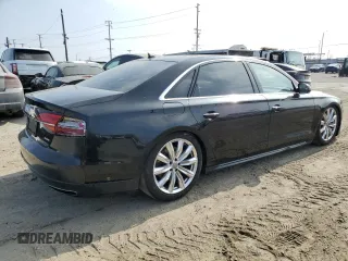 2017 Audi A8 with VIN WAU44AFD4HN014064, listed as a Copart auction lot 62373585 with 82,341 mi miles and Clean title. Bid and sale history available at DreamBid. Image 3.