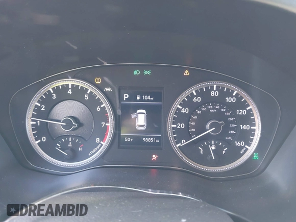 2019 Hyundai Santa Fe SE with VIN 5NMS2CAD5KH011357, listed as a IAAI auction lot 40918980 with 98,851 mi miles. Bid and sale history available at carsss.com. Image 7.