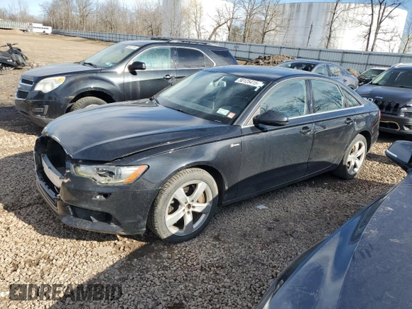 2012 Audi A6 3.0T Premium Plus with VIN WAUBGAFC3CN007279, listed as a Copart auction lot 50125415 with 126,408 mi miles and Salvage Title. Bid and sale history available at carsss.com. Image 1.