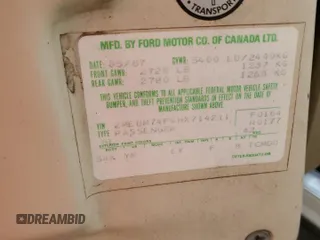 1987 Mercury Grand Marquis GS z VIN 2MEBM74F9HX714211, wystawiony jako Copart lot #43594205 z przebiegiem 26 933 mil mil oraz Szkody całkowita. Historia ofert i sprzedaży dostępna na DreamBid. Obrazek 12.