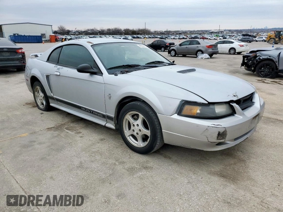 2002 Ford Mustang Standard with VIN 1FAFP40452F129857, listed as a Copart auction lot 45167465 with 0 mi miles and Salvage Title. Bid and sale history available at carsss.com. Image 4.
