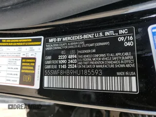 2017 Mercedes-Benz C 63 S AMG с VIN 55SWF8HB9HU185593, выставлен на аукционе Copart как лот 49576814 с пробегом 73 080 миль миль и . История ставок и продаж доступна на DreamBid. Изображение 12.
