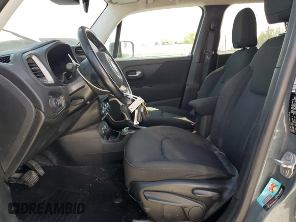 2017 Jeep Renegade Latitude with VIN ZACCJBBB9HPF65454, listed as a Copart auction lot 53787315 with 82,689 mi miles and Salvage Title. Bid and sale history available at carsss.com. Image 7.