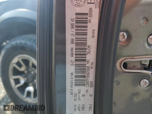 2017 Ram 1500 Rebel with VIN 1C6RR7YT9HS672005, listed as a Copart auction lot 61604785 with 158,772 mi miles and Clean title. Bid and sale history available at DreamBid. Image 12.