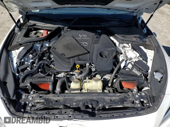 2020 Infiniti Q50 with VIN JN1EV7ARXLM254439, listed as a Copart auction lot 44926835 with 43,146 mi miles and Salvage Title. Bid and sale history available at DreamBid. Image 11.
