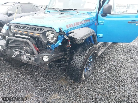 2022 Jeep Gladiator Rubicon with VIN 1C6JJTBM8NL144962, listed as a IAAI auction lot 41037201 with 12,063 mi miles. Bid and sale history available at carsss.com. Image 6.