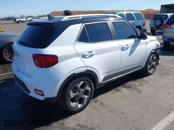 2022 Hyundai Venue Limited with VIN KMHRC8A38NU137933, listed as a IAAI auction lot 42254522 with 72,596 mi miles and . Bid and sale history available at DreamBid. Image 4.