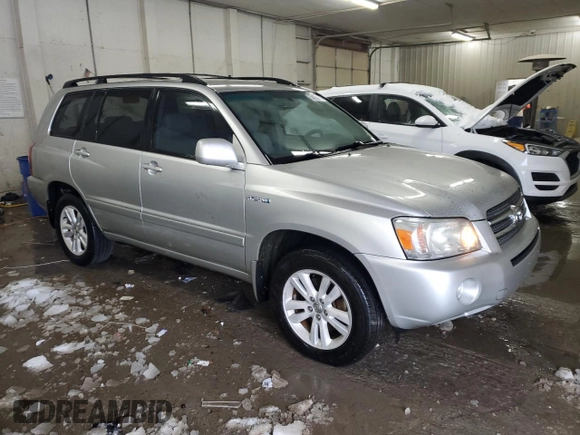 2007 Toyota Highlander Hybrid with VIN JTEGW21A870017652, listed as a Copart auction lot 88130655 with 132,181 mi miles and Salvage Title. Bid and sale history available at carsss.com. Image 4.