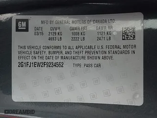 2015 Chevrolet Camaro SS with VIN 2G1FJ1EW2F9234562, listed as a IAAI auction lot 41862345 with 84,362 mi miles. Bid and sale history available at carsss.com. Image 9.