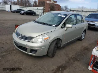 2007 Nissan Versa 1.8 S with VIN 3N1BC11E67L417610, listed as a Copart auction lot 51154545 with 89,009 mi miles and Salvage Title. Bid and sale history available at carsss.com. Image 1.