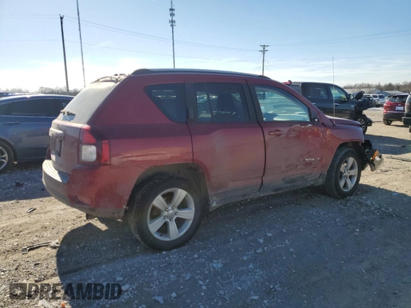2016 Jeep Compass Sport with VIN 1C4NJDBB0GD753006, listed as a Copart auction lot 42496815 with 128,320 mi miles and Salvage Title. Bid and sale history available at carsss.com. Image 3.