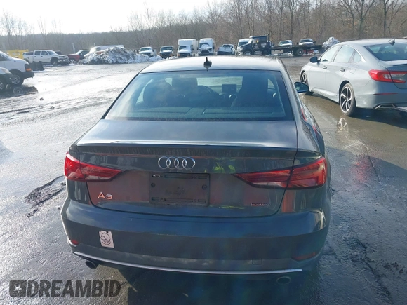 2019 Audi A3 Sedan Premium with VIN WAUBEGFF2K1017259, listed as a IAAI auction lot 41553469 with 51,942 mi miles. Bid and sale history available at carsss.com. Image 16.