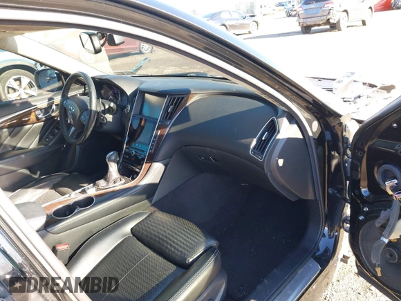 2016 Infiniti Q50 3.0t Red Sport 400 with VIN JN1FV7AR9GM451130, listed as a IAAI auction lot 41847805 with 89,146 mi miles. Bid and sale history available at carsss.com. Image 5.