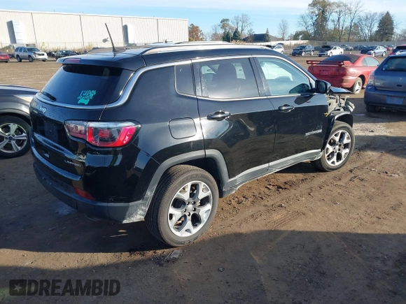 2018 Jeep Compass Limited with VIN 3C4NJDCB4JT501582, listed as a IAAI auction lot 40843136 with 62,986 mi miles. Bid and sale history available at carsss.com. Image 4.