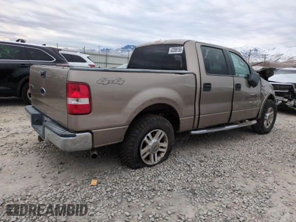 2005 Ford F-150 XLT with VIN 1FTPW14505KB44720, listed as a Copart auction lot 42206155 with 0 mi miles and Salvage Title. Bid and sale history available at carsss.com. Image 3.